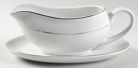 Classic Gold Gravy Boat & Underplate
