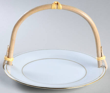 Classic Gold 5 3/8"-5 5/8" Bamboo Handled Serving Plate  HC