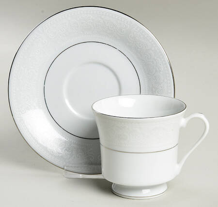 Crochet Footed Cup & Saucer Set