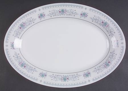 Harmony (Verge) 14" Oval Serving Platter by Crown Ming