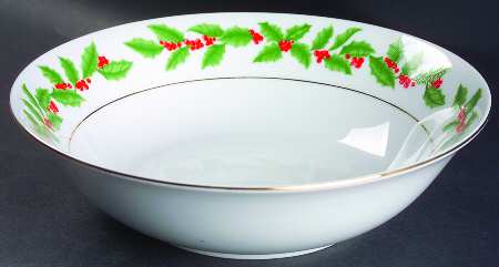 Holly 9" Round Vegetable Bowl