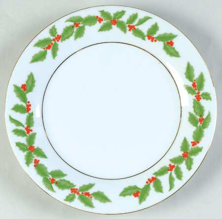 Holly Salad Plate