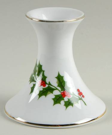 Christmas Holly (Porcelain) 3" Candlesticks