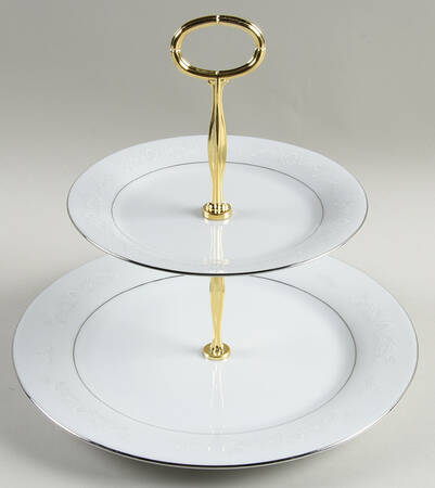 Royal Palm 6 5/8"-10"  2 Tiered Serving Tray (Dp, Sp) HC