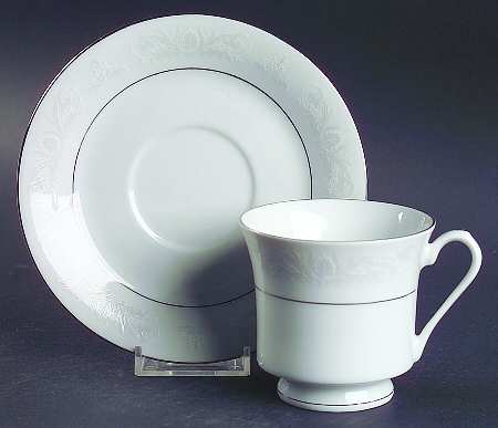 Royal Palm Footed Cup & Saucer Set