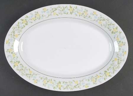 Spring Garden 14" Oval Serving Platter