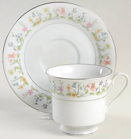Susan Footed Cup & Saucer Set