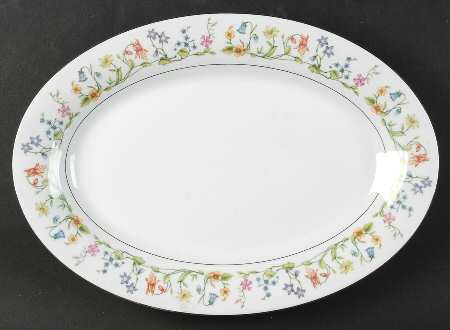 Susan 14" Oval Serving Platter by Crown Ming