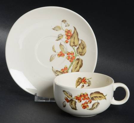 Bittersweet Flat Cup & Saucer Set