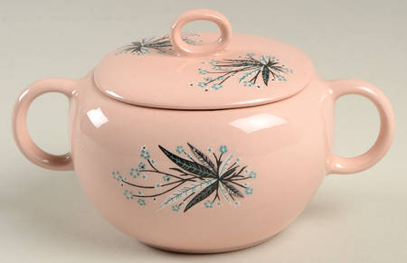 Carnation Remembrance Sugar Bowl & Lid