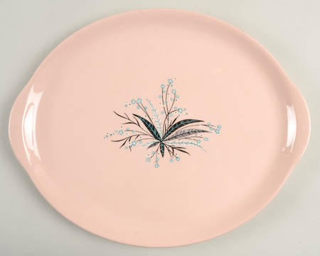 Carnation Remembrance 13" Oval Serving Platter
