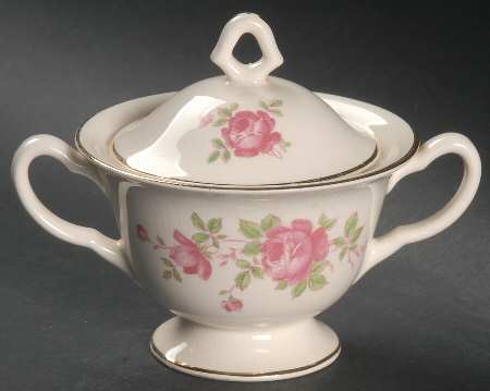 Wild Rose Sugar Bowl & Lid