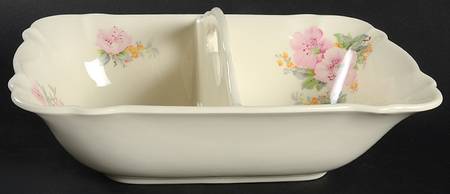 Azalea Rectangular Divided Vegetable Bowl