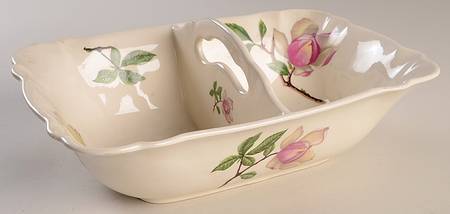 CRO90 Rectangular Divided Vegetable Bowl