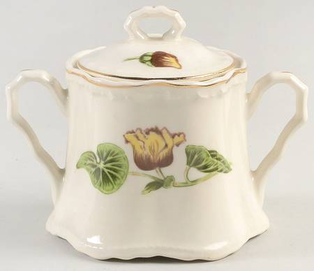 Delmar Begonia Sugar Bowl & Lid