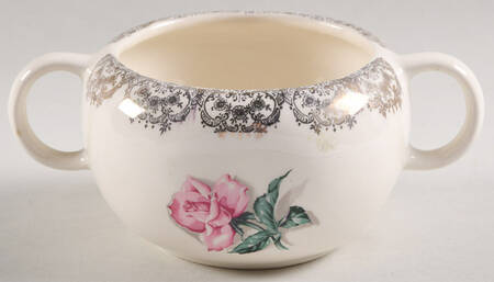Delmar Rose Sugar Bowl No Lid