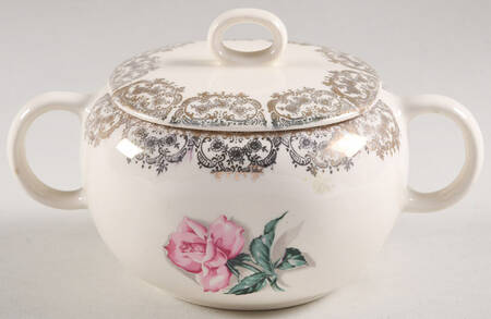 Delmar Rose Sugar Bowl & Lid