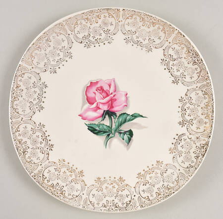 Delmar Rose Luncheon Plate