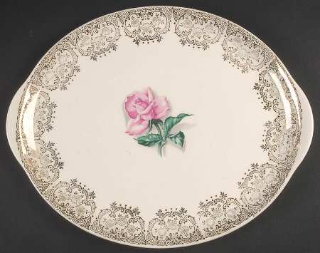Delmar Rose 13" Oval Serving Platter