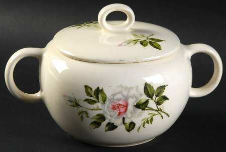 Dinner Rose Sugar Bowl & Lid
