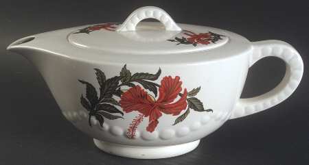 Hibiscus Teapot & Lid