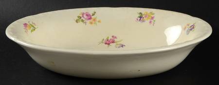 Little Bouquet 9" Oval Vegetable Bowl