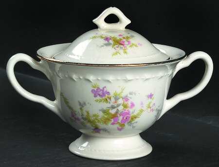 Spring Blossom Sugar Bowl & Lid