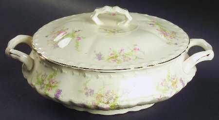 Spring Blossom Round Covered Vegetable