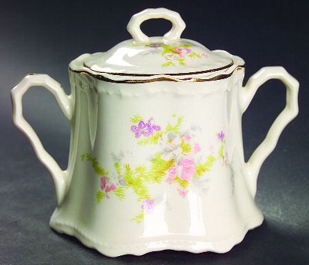 Spring Blossom Sugar Bowl & Lid