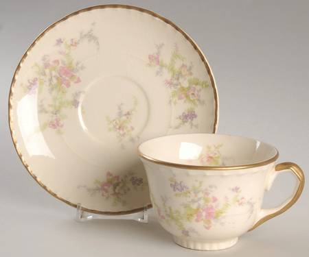 Spring Blossom Footed Cup & Saucer Set