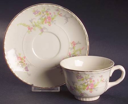 Spring Blossom Footed Cup & Saucer Set