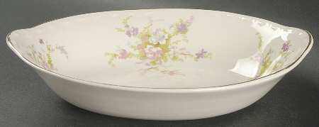 Spring Blossom 9" Oval Vegetable Bowl