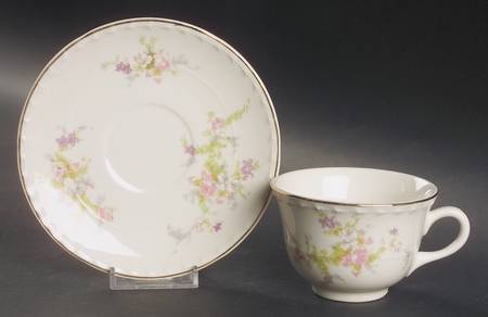 Spring Blossom Footed Cup & Saucer Set
