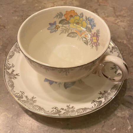 CRP38 Footed Cup & Saucer Set