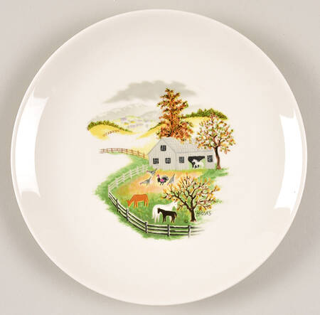 Grandma Moses Salad Plate