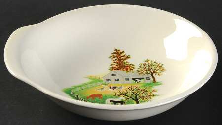 Grandma Moses Lugged Cereal Bowl