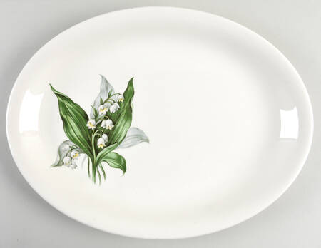 Lily of The Valley 13" Oval Serving Platter