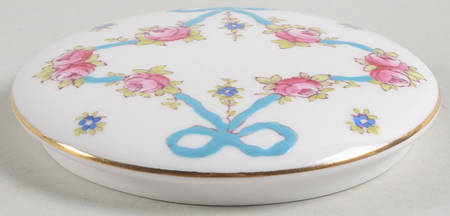 Blue Bow Lid for 4" Round Box