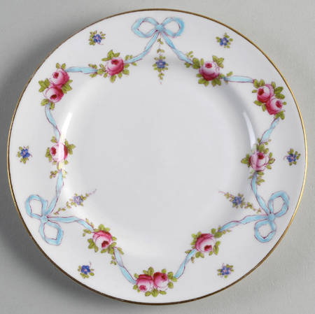 Blue Bow Dessert/Pie Plate