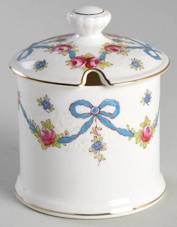 Blue Bow Jam/Jelly & Lid