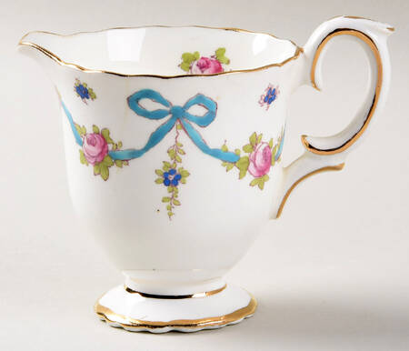 Blue Bow Mini Creamer