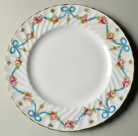 Blue Bow Dinner Plate