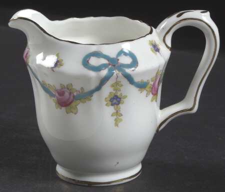 Blue Bow Mini Creamer
