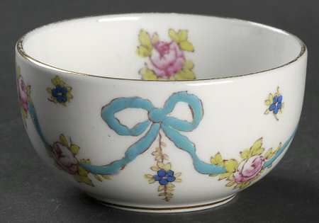 Blue Bow Open Sugar Bowl