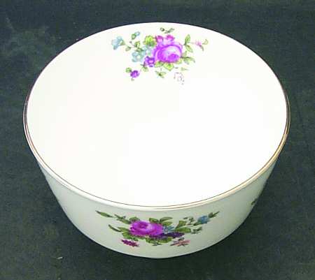 Dresden Spray Cranberry Bowl