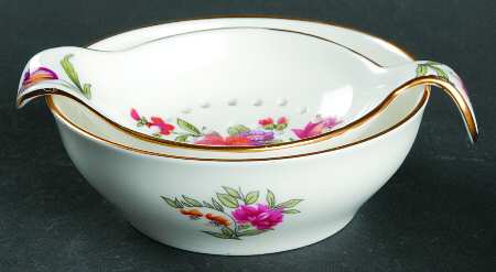 Dresden Spray Tea Strainer & Bowl