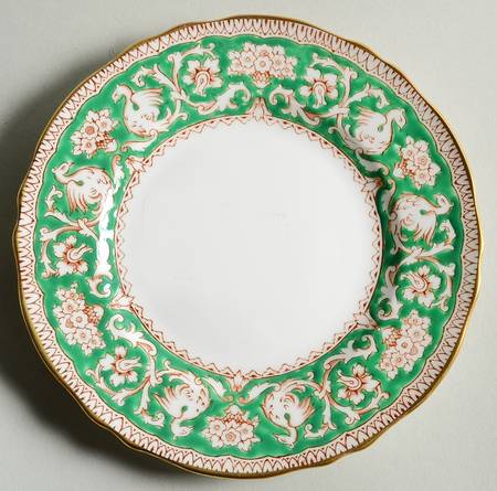 Ellesmere Green Bread & Butter Plate by Crown Staffordshire