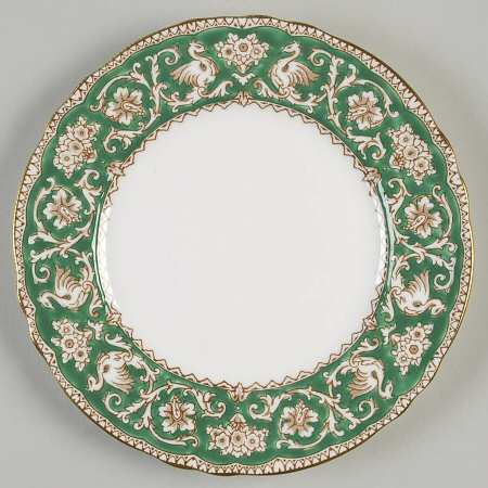 Ellesmere Green Luncheon Plate by Crown Staffordshire