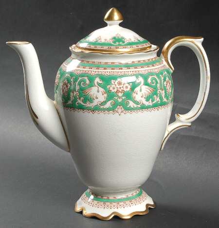 Ellesmere Green Coffee Pot & Lid