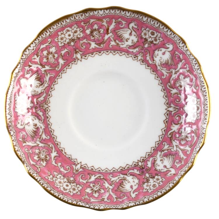 Ellesmere Pink Saucer for Footed Cup